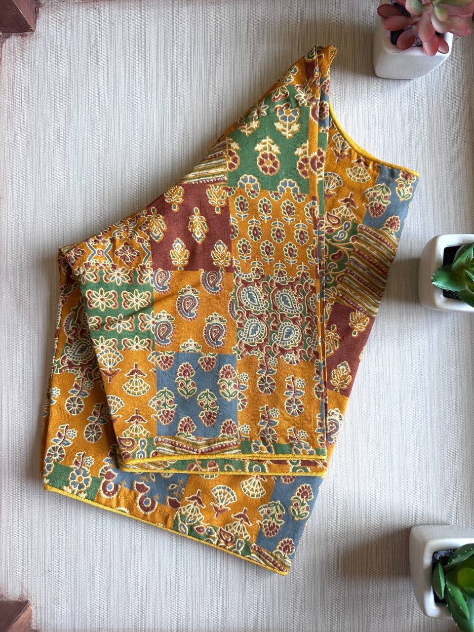 Yashomati Ajrakh Blouse